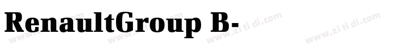 RenaultGroup B字体转换